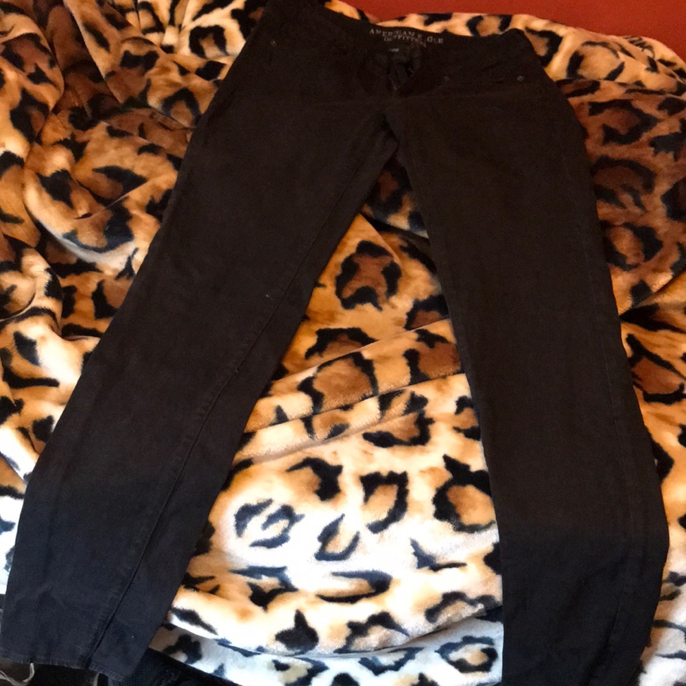 American eagle black skinny jeans